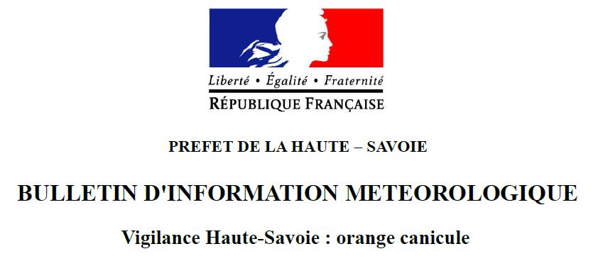 ALERTE CANICULE