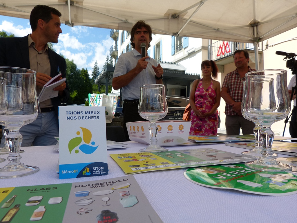 OPERATION DE PROMOTION DU GESTE DE TRI A CHAMONIX A DESTINATION DES TOURISTES