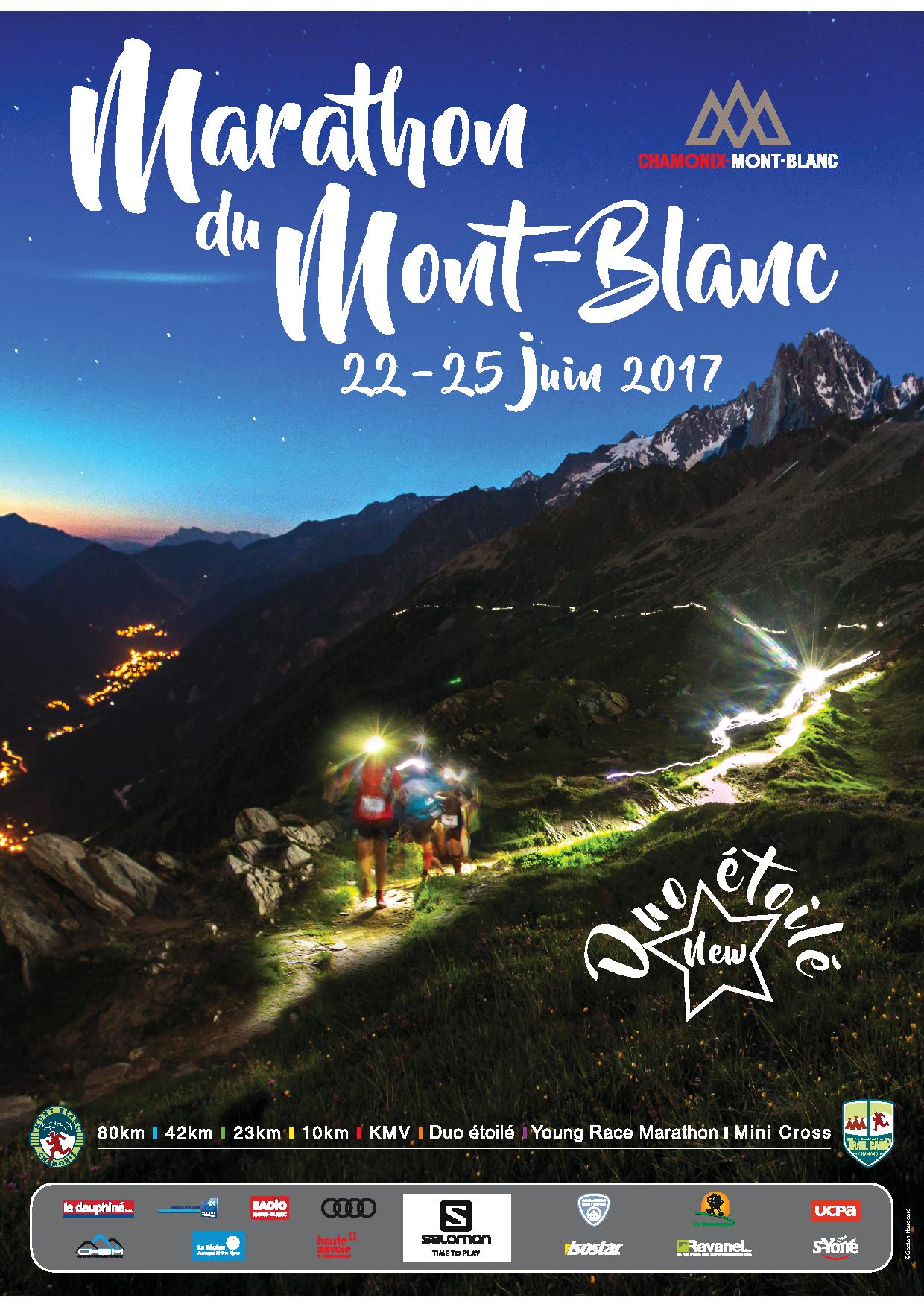 MARATHON DU MONT BLANC DU 22 AU 25 JUIN 2017